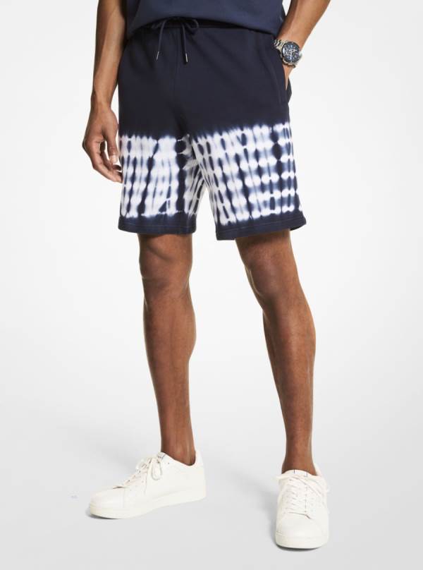 Panske Sortky Michael Kors Tie Dye Cotton Indigo - Oblecenie Michael Kors Obchod | KUBTR-9648